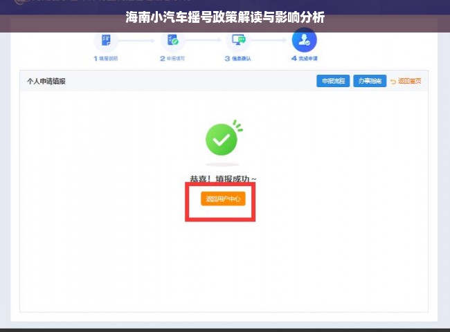海南小汽车摇号政策解读与影响分析