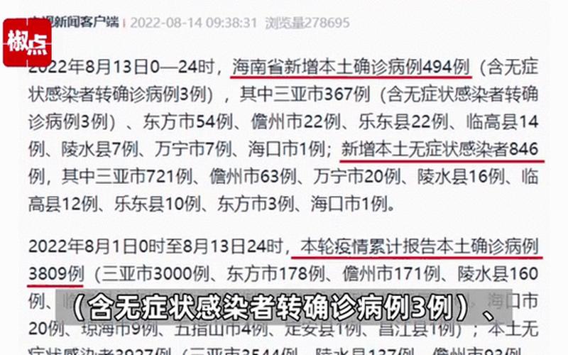 2022年海南省疫情防控，2022年1月11日疫情,1月11日疫情最新数据消息